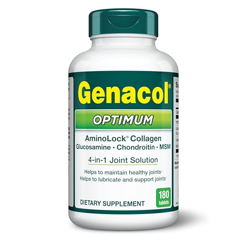 Genacol Optimum – Glucosamine, Chondroitin, MSM & Ultra-Hydrolyzed Collagen, Joint Support Tablets, 180 Count (60-Day Supply) GenacolAu supplements
