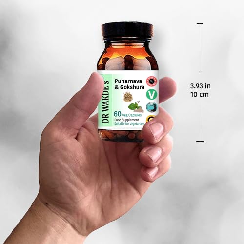 DR WAKDE's Punarnava & Gokshura Capsules (60 Veg Caps, Promotes Healthy Urinary Flush, Ayurvedic Supplement, Vegan, Herbal, All Natural, Made in UK) DR WAKDE'sAu supplements