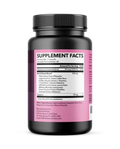 Night Time Fat Burner for Women | Weight Loss and Sleep Support Blend With Apigenin HAVASU NUTRITIONUS supplements