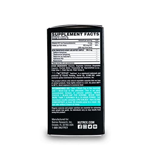Nutrex Research Lipo-6 Black Hers Ultra Concentrate | Weight Loss Pills for Women | Fat Burner Nutrex ResearchUS supplements