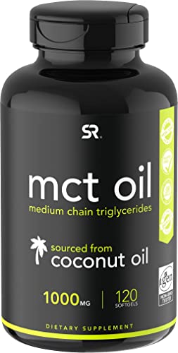 Sports Research Keto MCT Oil Capsules derived from Coconut Oil | Keto Fuel for The Brain Sports ResearchUS supplements