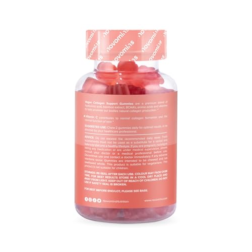 Vegan Collagen Gummies – Advanced Superfood Blend – Vegan Collagen Alternative for Women and Men – Infused with Vitamin C novominsAu supplements