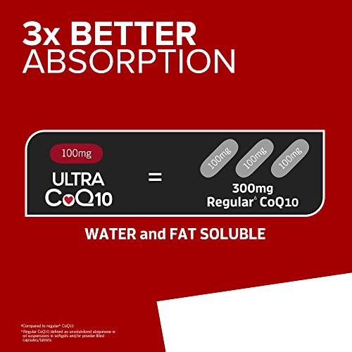 Qunol Ultra CoQ10 100mg Softgels- 3x Better Absorption Coenzyme Q10 Supplements QunolUS supplements