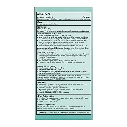 Hers Miconazole 3 Day Yeast Infection Treatment - Treats Vaginal Itching, Burning, Discharge HIMS & HERSAu supplements