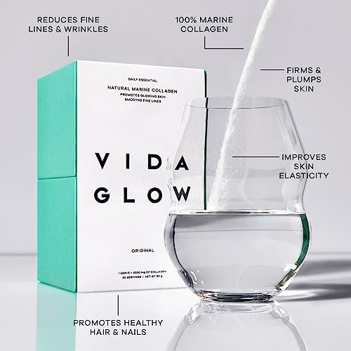 Vida Glow - Natural Hydrolysed Marine Collagen Sachets | Promotes Glowing Skin + Smooths Fine Lines Vida GlowAu supplements