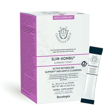 Gianluca Mech - Slim-Kombu, Keto Compliant Slimming Tonic, Gluten Free Dietary Supplement GIANLUCA MECH SpAAu supplements