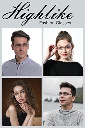 HIGHLIKE 4-Pack Slim Pocket Reading Glasses Men Women, Compact Readers Super Clear HIGHLIKEUS supplements