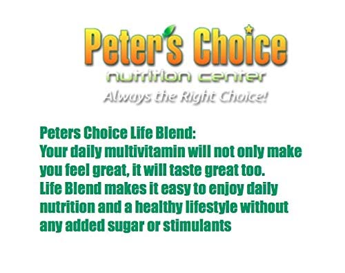 Peter's Choice Life Blend, 16oz, Multivitamin & Mineral Powder, Unsweetened, 32 Servings per Container. Made in The USA Peter's ChoiceAu supplements