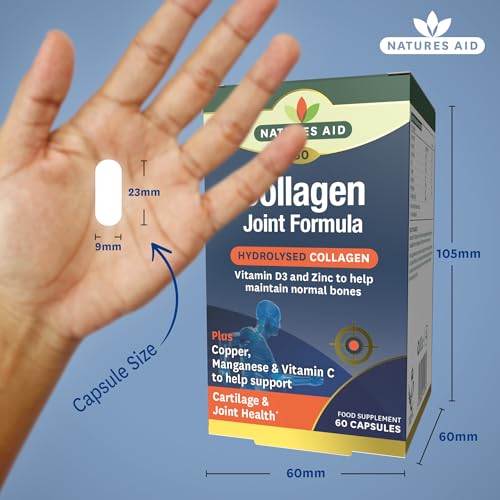 Natures Aid Collagen Joint Formula with Vitamin C, Copper and Manganese, Cartilage and Joint Health, 60 Capsules natures aidAu supplements