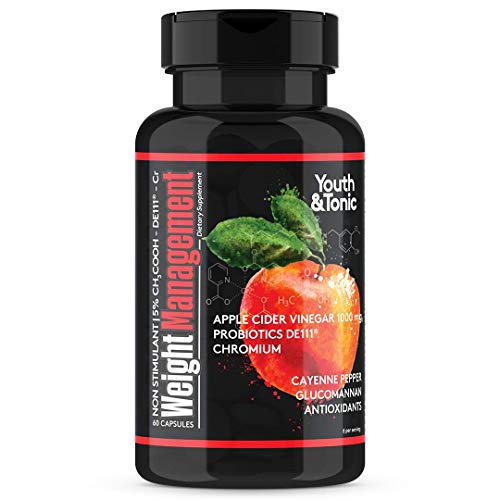 Youth & Tonic Natural Appetite Suppressant for Weight Loss / 1000 mg Apple Cider Youth & TonicAu supplements