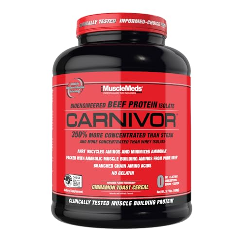 MuscleMeds Carnivor Beef Protein Isolate, 0 Lactose, 0 Sugar, 0 Fat, 0 Cholesterol MuscleMedsAu supplements
