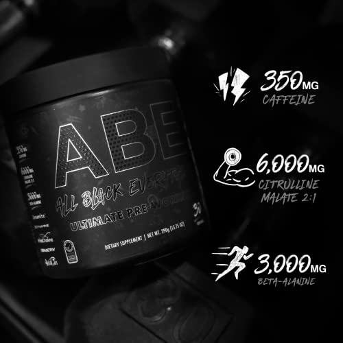 ABE Pre Workout Powder - All Black Everything Pre Workout Energy Drink with Citrulline ABE all black everythingAu supplements