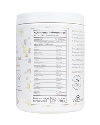 Vitazam Bovine Collagen Peptides - Hydrolyzed Type 1 & 3 Collagen Powder Protein Supplement for Healthy VitaZamAu supplements