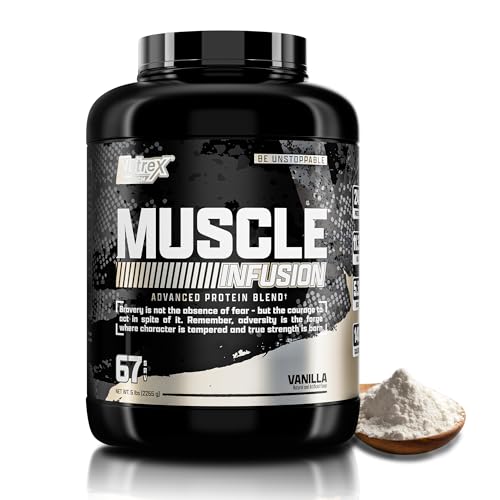 Nutrex Research Whey Protein Powder, Vanilla Muscle Infusion Whey Isolate w/EAA Nutrex ResearchUS supplements