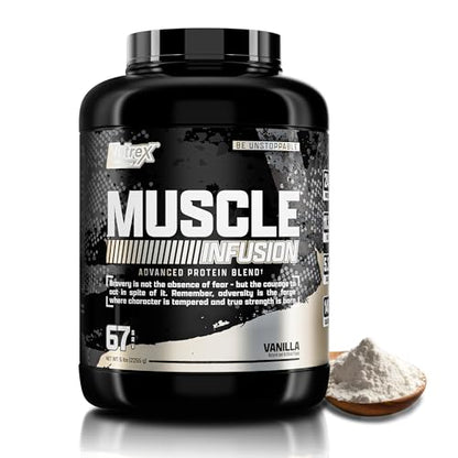 Nutrex Research Whey Protein Powder, Vanilla Muscle Infusion Whey Isolate w/EAA Nutrex ResearchUS supplements