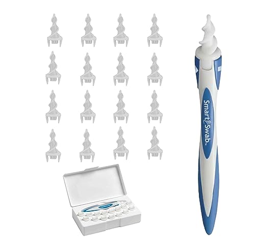 Smart Swab - Spiral Ear Cleanser - Earwax Remover Tool - 16 Replaceable ND productsAu supplements