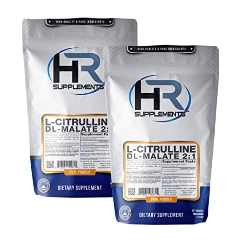 HR Supplements L-Citrulline DL-Malate 2:1 Powder, 1 Kilogram (2.2 Lbs), Unflavored Hard RhinoAu supplements