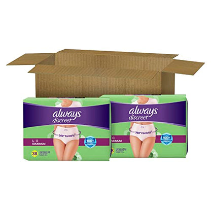 Always Discreet Adult Incontinence Underwear for Women and Postpartum Always DiscreetUS supplements