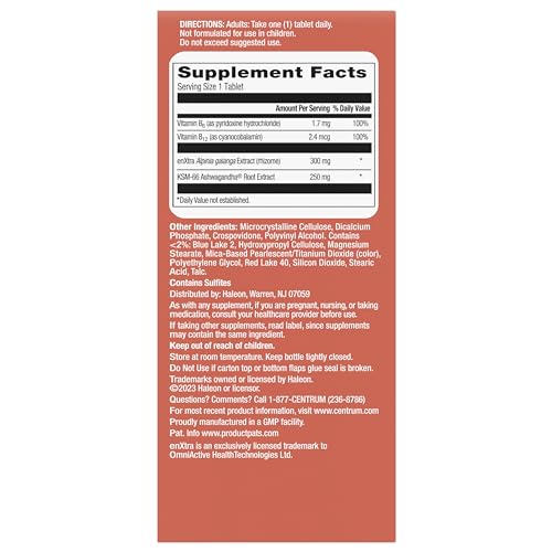 Centrum Clear Mind and Calm Mood Menopause Support Tablets, with Clinically Studied enXtra, 30 Count CentrumAu supplements