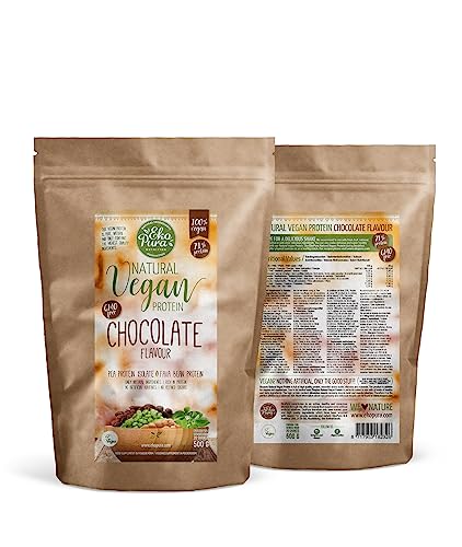 Ekopura Natural Vegan Protein - Chocolate - 500g | 76% Protein | 100% Plant-Based Ingredients EkopuraAu supplements