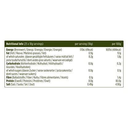 Pulsin - Unflavoured Vegan Pea Protein Powder - 250g - 8.0g Protein, 0g Carbs, 41 Kcals Per Serving PulsinUS supplements