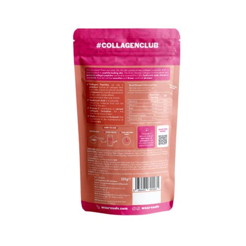 SOLV Premium 5000mg Pure (Type 1) Marine Collagen Peptides 50mg Hyaluronic Acid, Vit C, Biotin, Vitamin A SOLVAu supplements