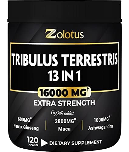 13in1 Tribulus Terrestris Capsules - 16000mg Per Serving with Maca, Horny Goat Weed ZolotusUS supplements