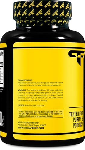 Primaforce Nitric Oxide Booster (2,250mg, 120 Capsules) - 40 Servings of Our High Potency PrimaforceAu supplements
