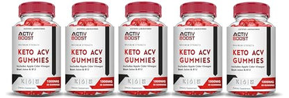 (5 Pack) Activboost Keto ACV Gummies Advanced Formula 1000MG Active Boost Justified LaboratoriesUS supplements