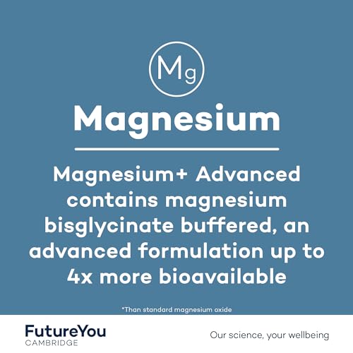 FutureYou Magnesium+ Advanced (28 Capsules). High Strength Magnesium Supplements for Women & Men FutureYou CambridgeUS supplements