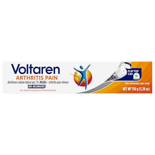 Voltaren Arthritis Pain Relief Gel, Diclofenac Sodium, 1% (NSAID), Clinically Proven Powerful Pain Reliever with Easy Open Flip Top Cap, No Prescription Needed, 5.3oz VoltarenAu supplements