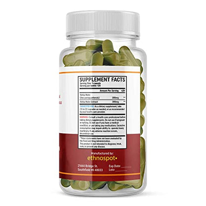 Full Spectrum Yerba Mate Capsules - Boosts Energy & Mental Focus - Supports Health EthnospotUS supplements