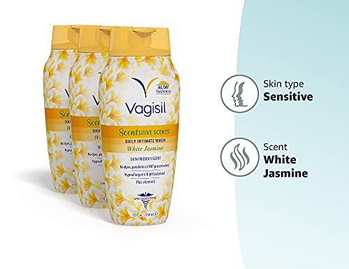 Vagisil Feminine Wash for Intimate Area Hygiene, Scentsitive Scents, pH Balanced and Gynecologist Tested VagisilAu supplements