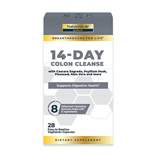 Nature's Lab Gold 14 Day Colon Cleanse* - Blend of Probiotics, Fiber, Flavonoids Nature's LabUS supplements