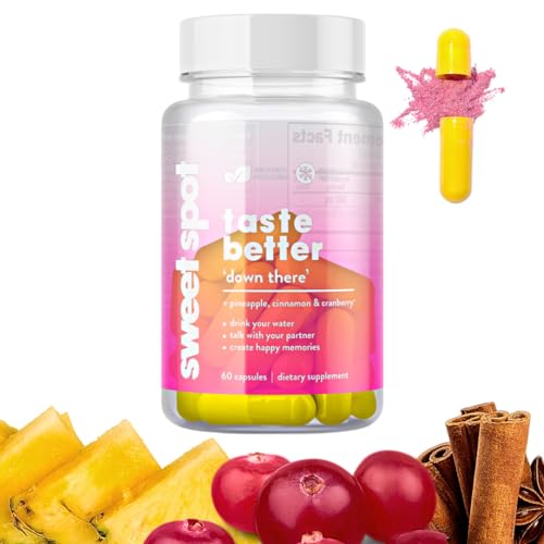 Sweet Spot - Pineapple Extract Vaginal Probiotics to Taste Great - 60 Capsules - Supports Vaginal Health TASTE THE SWEET SPOTAu supplements