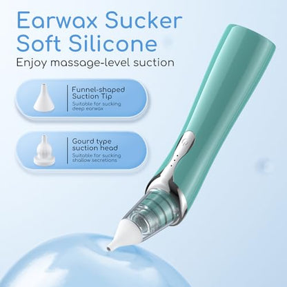 Ear Vacuum Wax Remover, Ear Wax Removal with 8 Pcs Ear Pick, Ear Wax GirugUS supplements