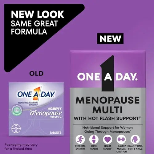 One A Day Women's Menopause Multivitamin with Vitamin A, Vitamin C, Vitamin D, Vitamin E and Zinc for Immune Health Support, Bone health, 50 Count ONE A DAYAu supplements