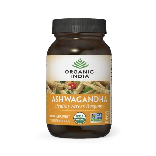 ORGANIC INDIA Ashwagandha Herbal Supplement - Vegan, Gluten-Free, Kosher ORGANIC INDIAAu supplements