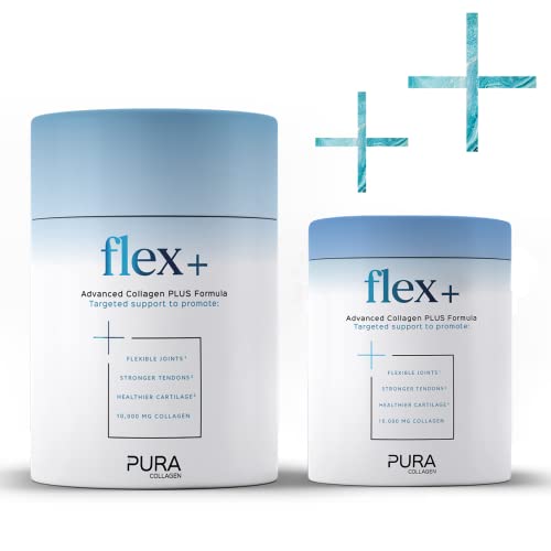 Pura Collagen Powdered Supplement Flex+, 10,000 mg Hydrolysed Peptides, Vitamin C & Manganese Pura CollagenAu supplements