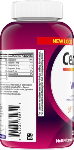 Centrum Multivitamin Tablet for Women, Multivitamin/Multimineral Supplement with Iron, Vitamin D3, B Vitamins and Antioxidant Vitamins C and E CentrumAu supplements