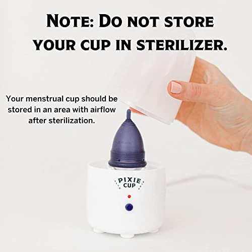 Pixie Menstrual Cup & Disc Steamer Sterilizer - Ranked 1 for The Best Steamer - Kills 99.9% of Germs Pixie CupAu supplements