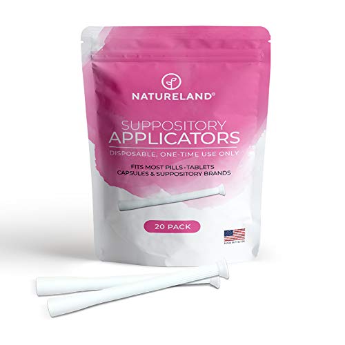 Natureland [20/40 Pack Vaginal Suppository Applicators for Women,Soft Tip Auxiliary Tool for Pills NaturelandAu supplements