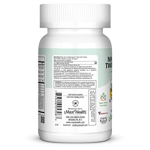 Maxi Health Multivitamin for Women & Men – Vitamin and Mineral Supplements for Energy and Wellness Support – Kosher Vitamins and Minerals Supplement – 60 Multivitamin Capsules Maxi HealthAu supplements