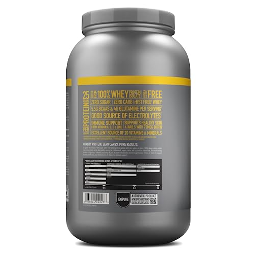 Isopure Protein Powder, Zero Carb Whey Isolate with Vitamin C & Zinc for Immune Support IsopureUS supplements