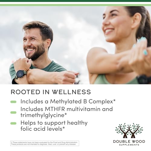 Methylated Multivitamin (Methylated and Activated Vitamins Only - Methylated B Complex with Trimethylglycine Double Wood SupplementsAu supplements