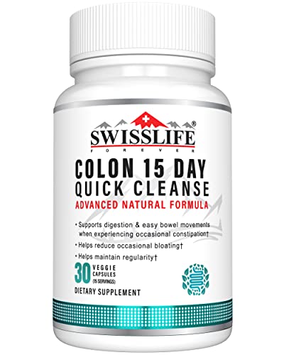 SWISSLIFE FOREVER Colon 15 Day Quick Cleanse, Advanced Gut Cleanse Detox, Improves SWISSLIFE FOREVERAu supplements