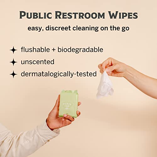 Pixie Menstrual Disc Kit - Best Period Disc Starter Kit - 2 Discs, 20 Wipes, Wash, Lube, Public Restroom Pixie CupAu supplements