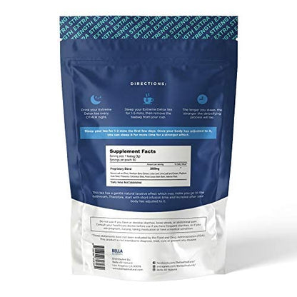 Bella All Natural Extreme Detox Tea - Body Cleanse, Colon Cleanser & Detox, Natural Herbs Bella All NaturalUS supplements