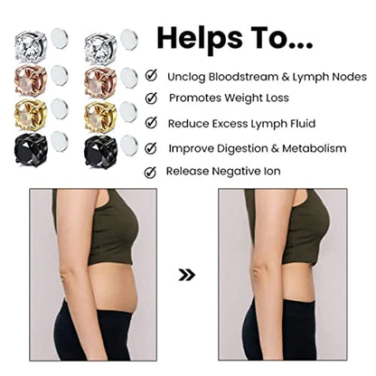 Non Pierced Atheniz Lymphvity Germanium Acupuncture Magnetic Earrings Women LIU JUNUS supplements