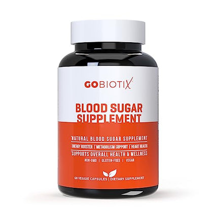 GOBIOTIX Blood Sugar Support - Cinnamon, Berberine and Selenium Capsules - Blood Sugar GOBIOTIXUS supplements